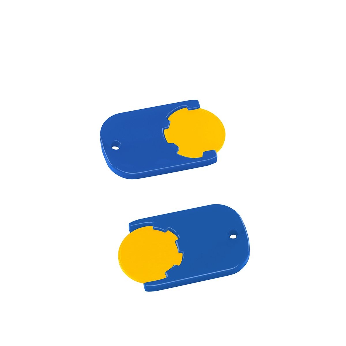 HE7555-4-3Chiphalter mit 1€-Chip _Gamma_ gelb_ blau