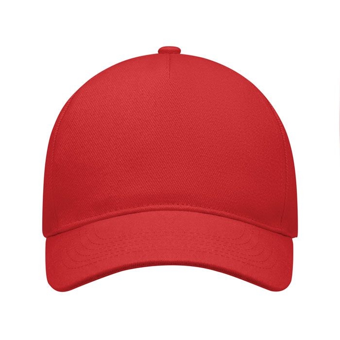 MO6875-05Long Beach Singa Baseball cap 5 panels 260g_m²_ rot