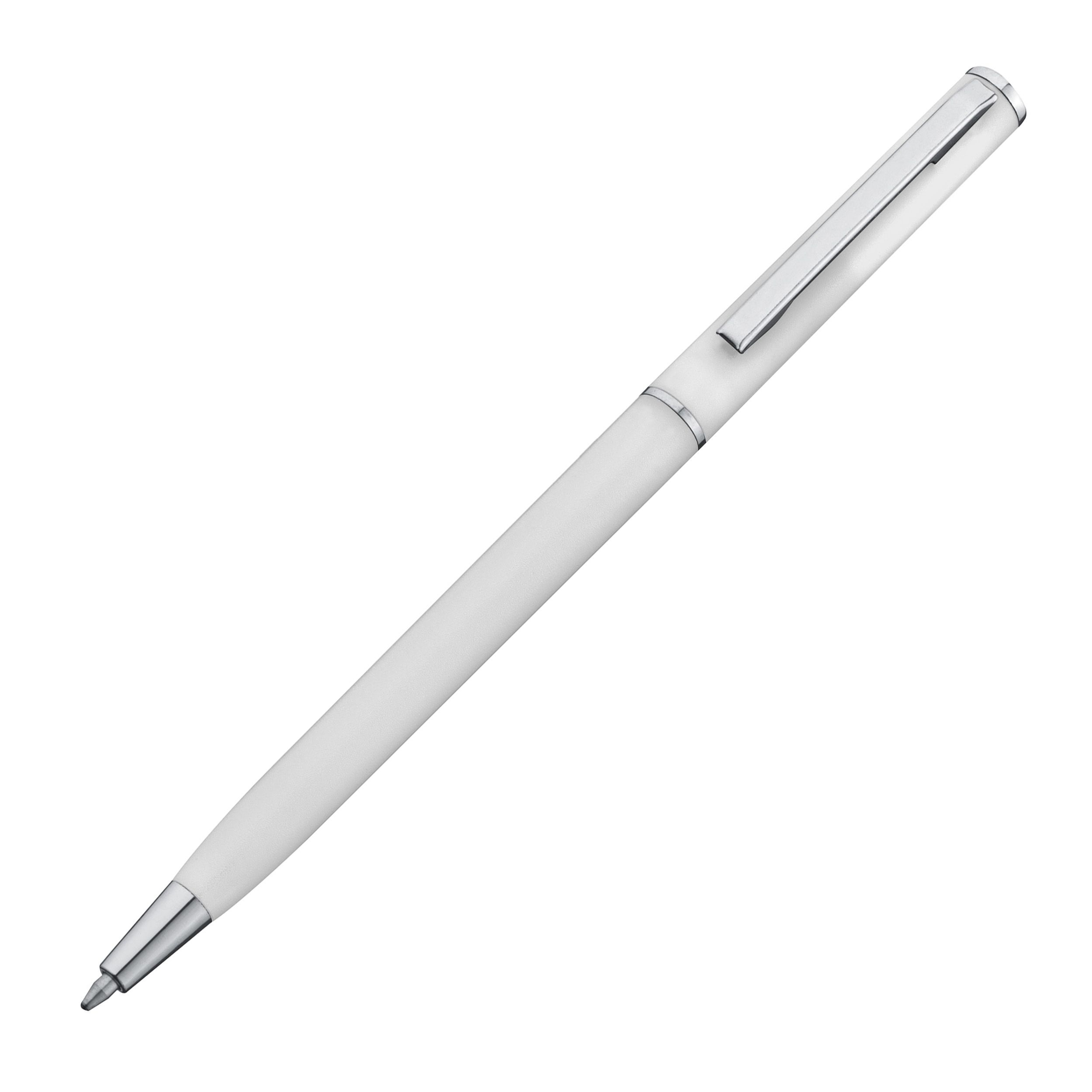 MA13405-06Kugelschreiber in schlanker Form _ weiss