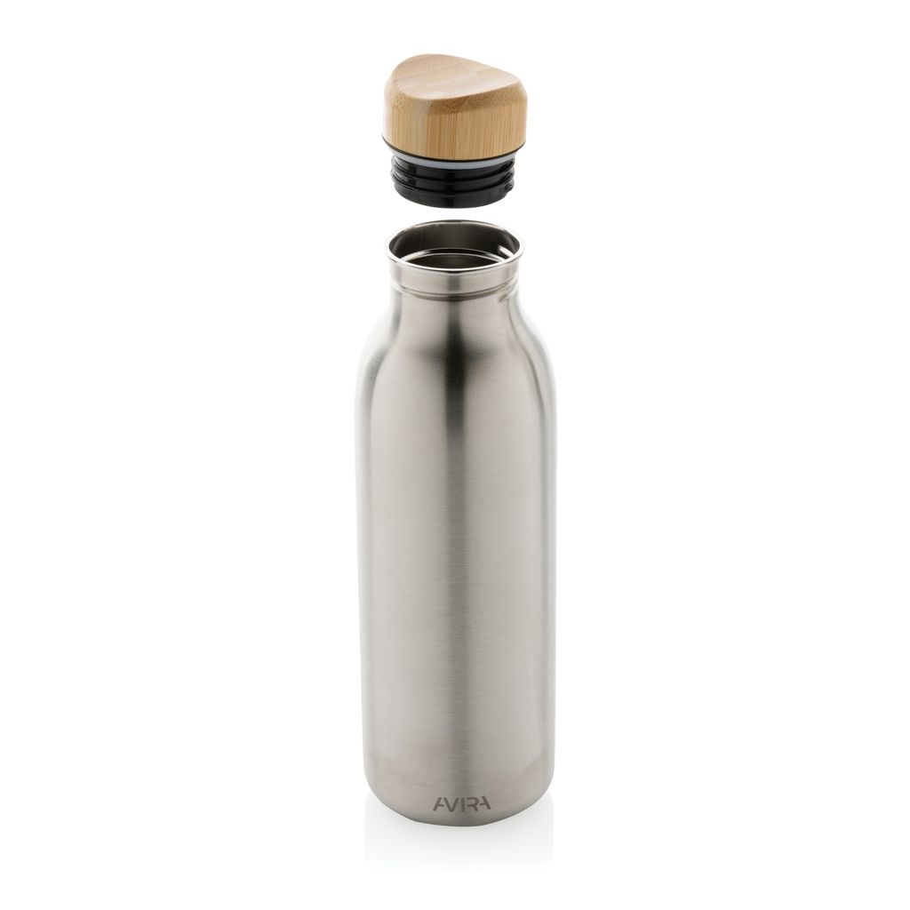 XDP438_06-2Avira Alcor 600ml Wasserflasche aus RCS rec. Stainless-Steel_ silber