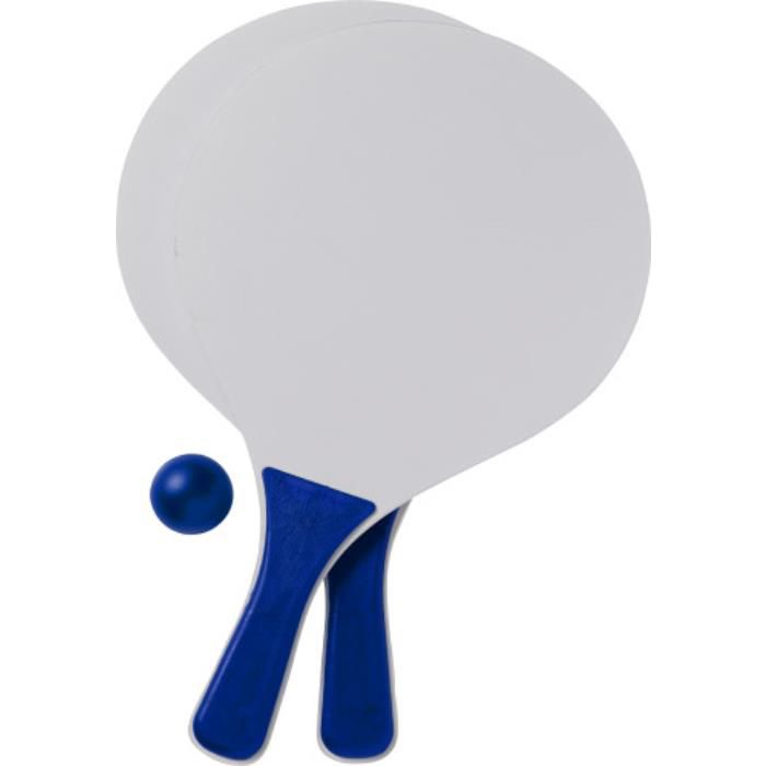 Beach-Ball-Tennisspiel aus Holz Fabien, Blau