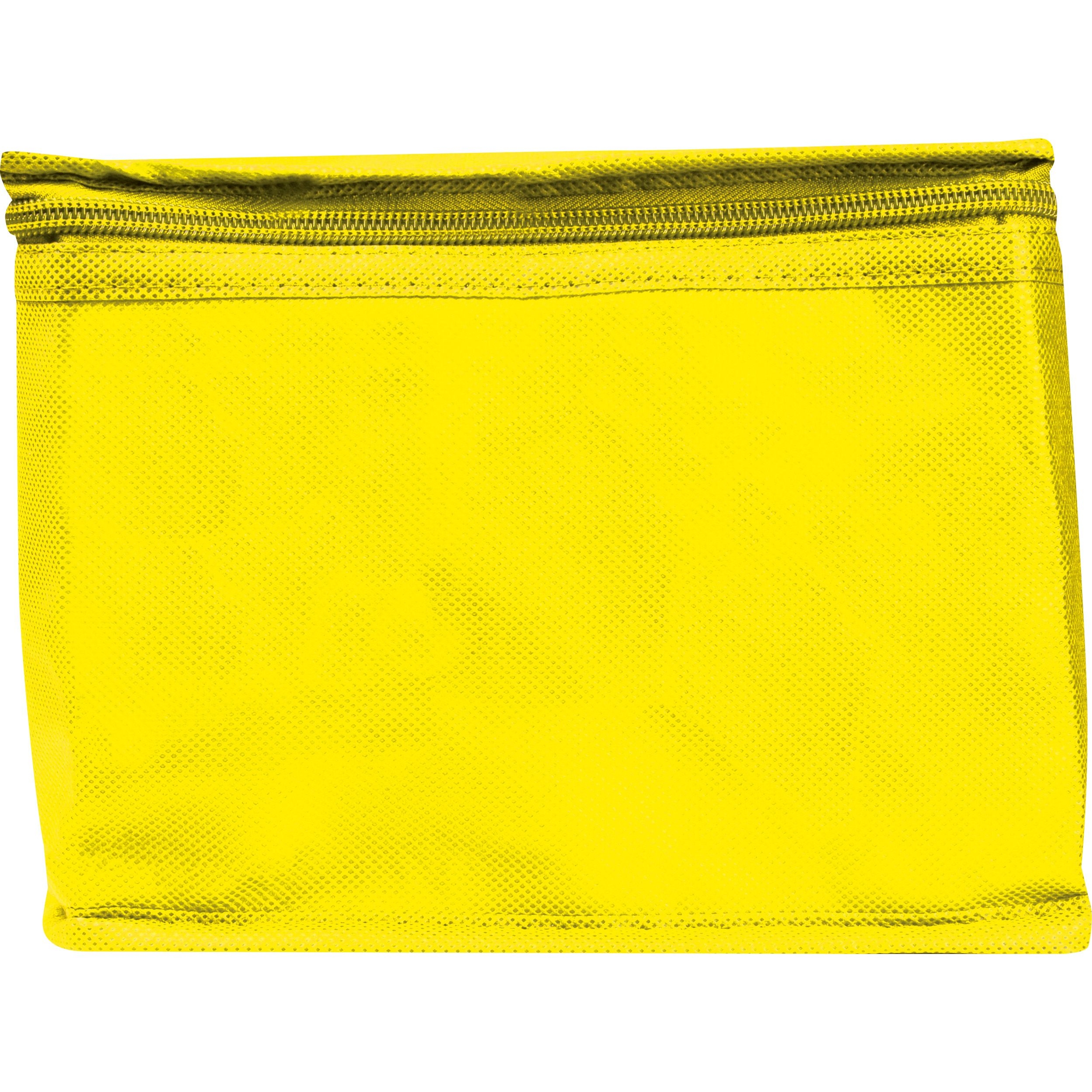 MA61542-08Non-Woven Kuehltasche fuer 6 Dosen_ gelb