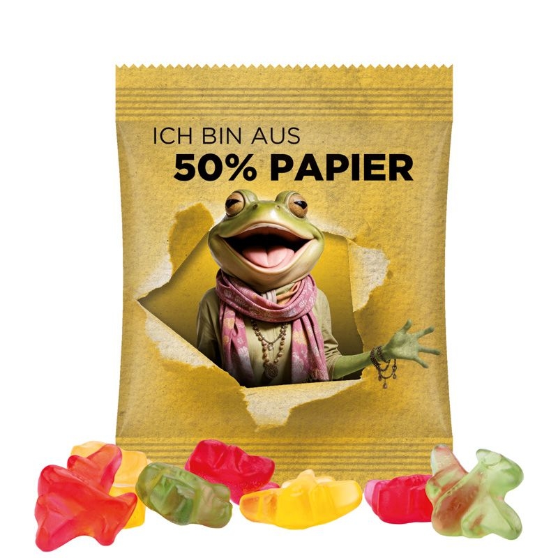 JG17061-1Minituete 10g_ Fruchtgummi Standardformen_ Flugzeug_ weisse Folie