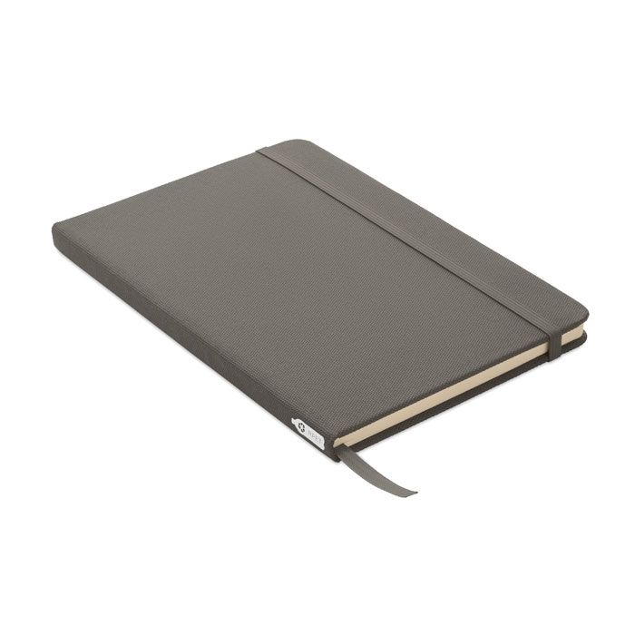 MO9966-15Note Rpet DIN A5 Notizbuch 600D RPET_ Steingrau MO9966-15Note Rpet DIN A5 Notizbuch 600D RPET_ Steingrau