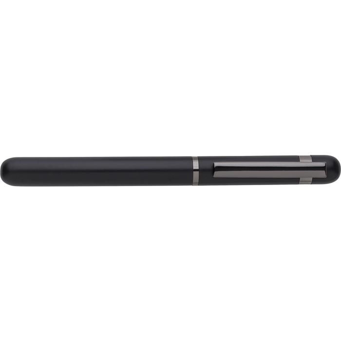 GI1014845-01Aluminium-Rollerball-Stift Bridger_ schwarz