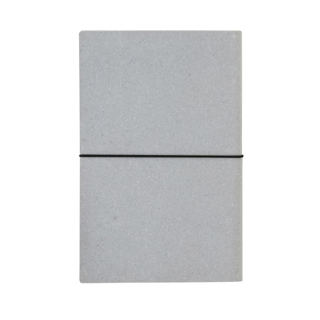 XDP772.21-12A5 Notizbuch aus GRS recyceltem Leder_ Hellgrau