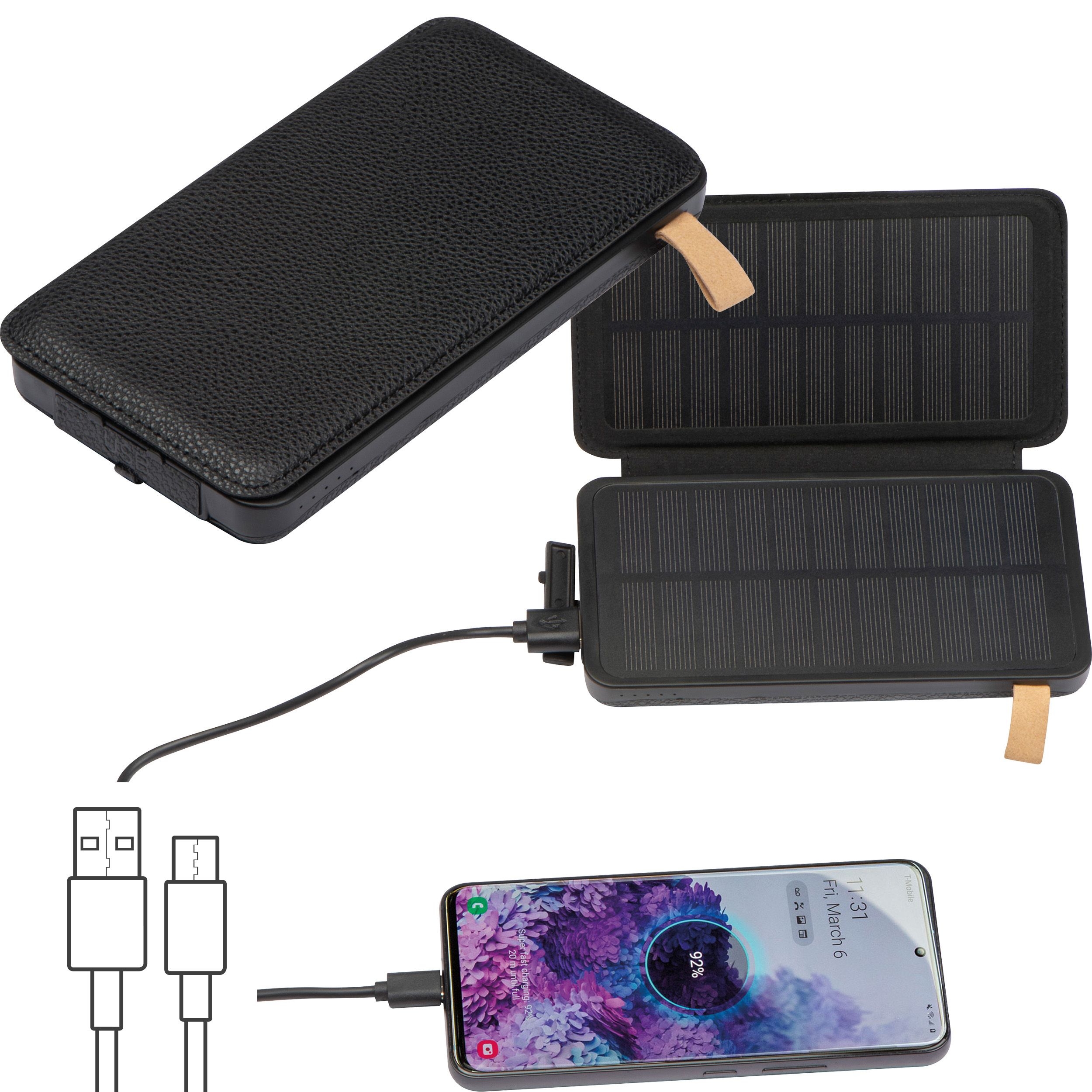 MA33657Solarpowerbank 8.000 mAh BRUNA