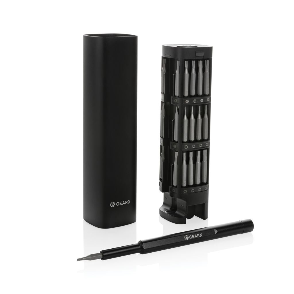 XDP221_26-1Gear X 46-tlg_ Praezisions-Bit-Set aus RCS recyc. Aluminium_ schwarz