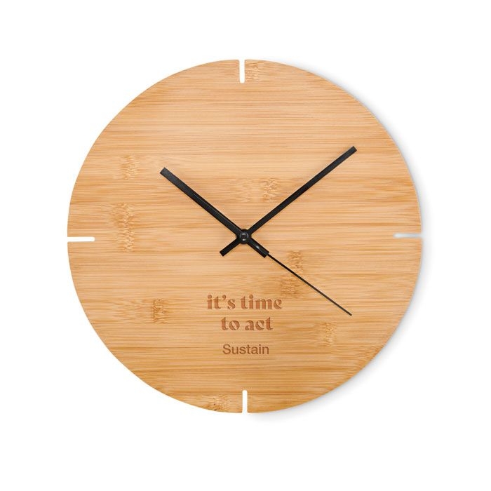 MO6792-40Esfere Wanduhr Bambus_ holz
