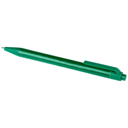 Chartik Kugelschreiber aus recyceltem Papier mit matter Oberfläche, einfarbig, grün