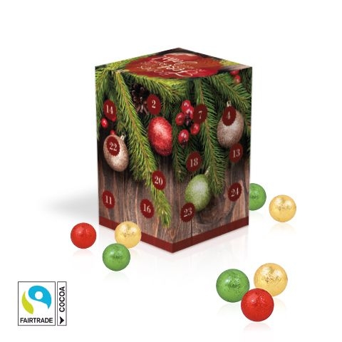 CD95183-02Adventskalender Cube _XL_ mit Fairtrade® Schokolade_ Individuelles Motiv