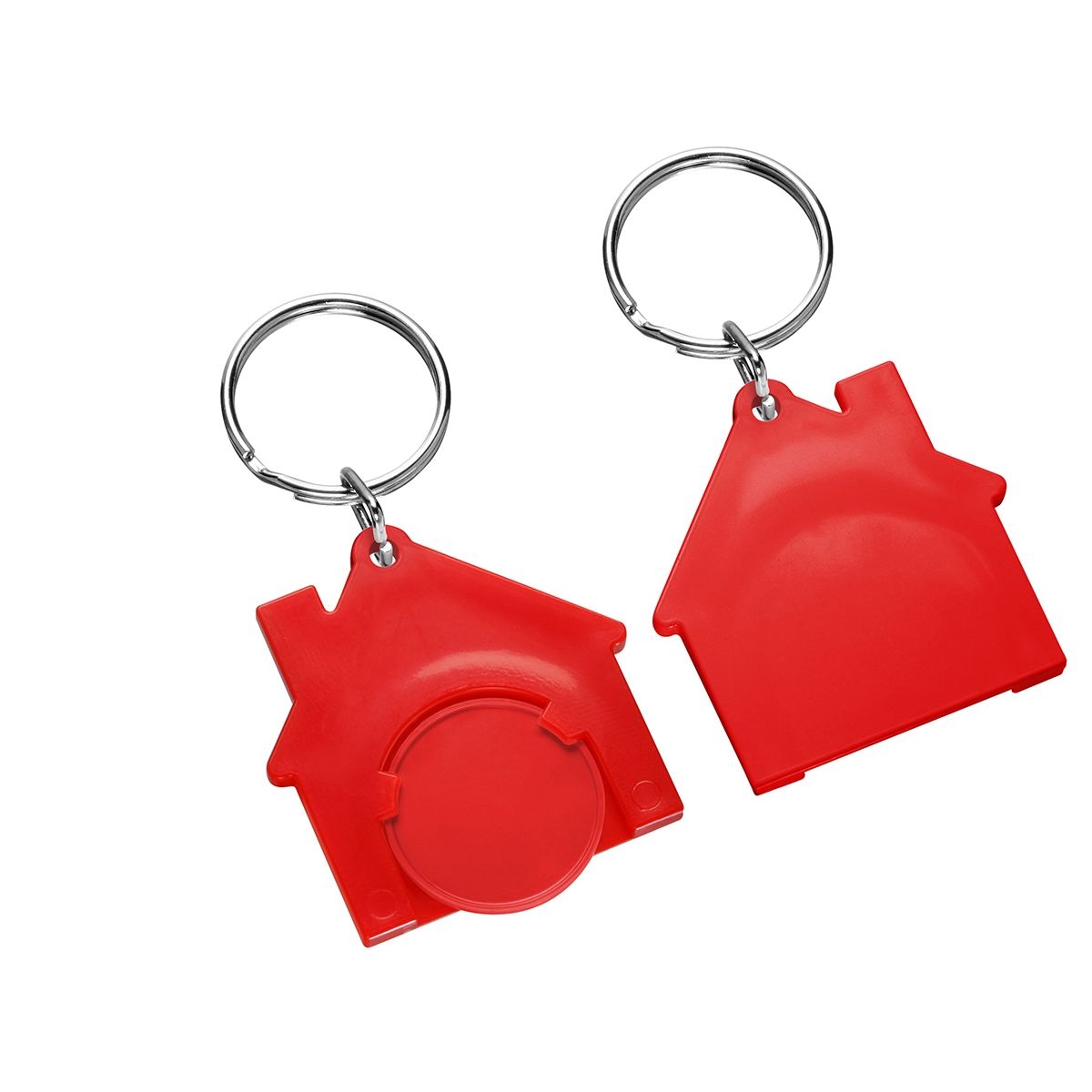 HE7516R-1-1Chiphalter mit 1€-Chip _Haus_ rot_ rot HE7516R-1-1Chiphalter mit 1€-Chip _Haus_ rot_ rot