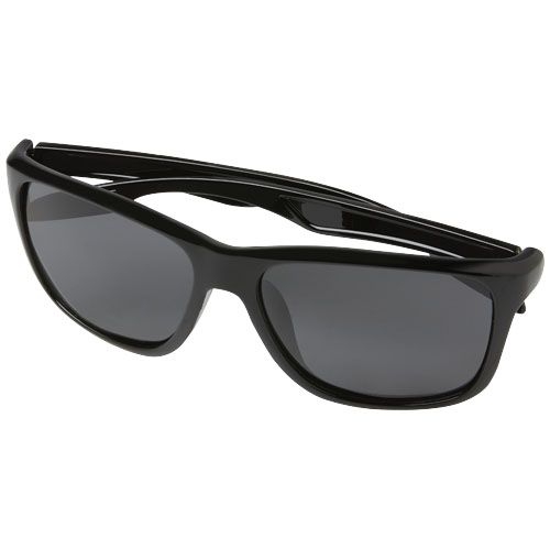 PF127027-1Eiger polarisierte Sonnenbrille mit Etui aus recyceltem Kunststoff_ schwarz