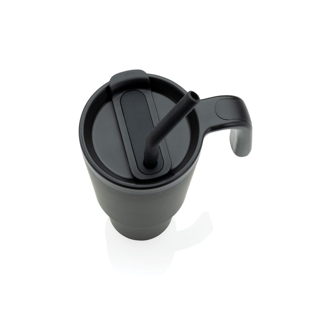 XDP437_32-01Graphic 360 Becher aus RCS-zertifiziert recyc. Stahl_ 900ml_ schwarz