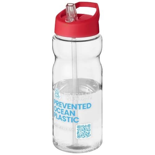 PF210099-21H2O Active® Eco Base 650 ml Sportflasche mit Ausgussdeckel_ transparent_rot