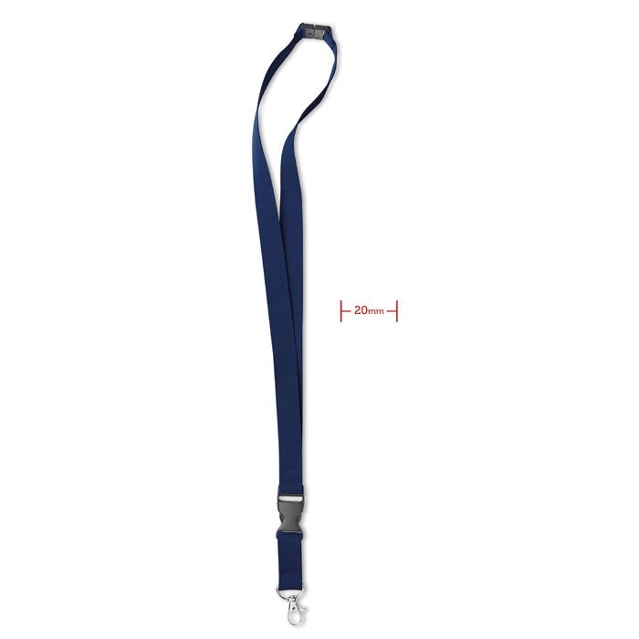 MO8595-04Lany Lanyard mit Karabiner 20mm_ Blau MO8595-04Lany Lanyard mit Karabiner 20mm_ Blau