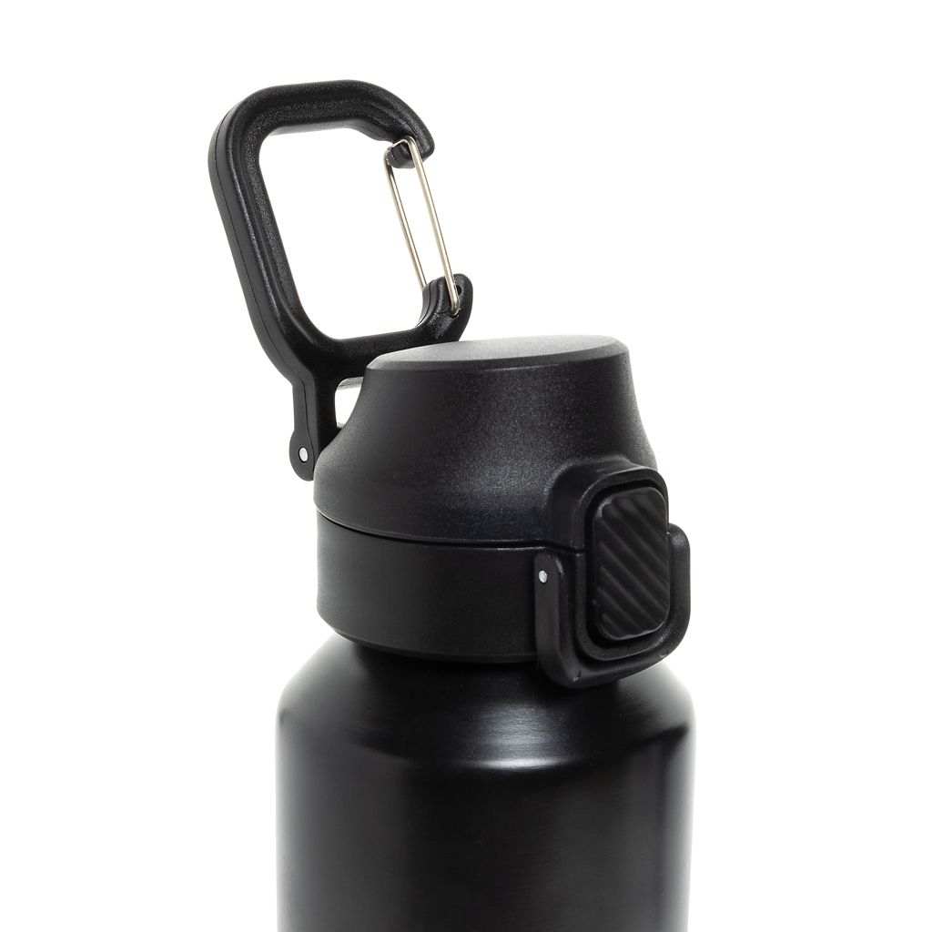 XDP437.50-01Via RCS Re-Steel Sportflasche mit Verschluss_ 600ml_ schwarz