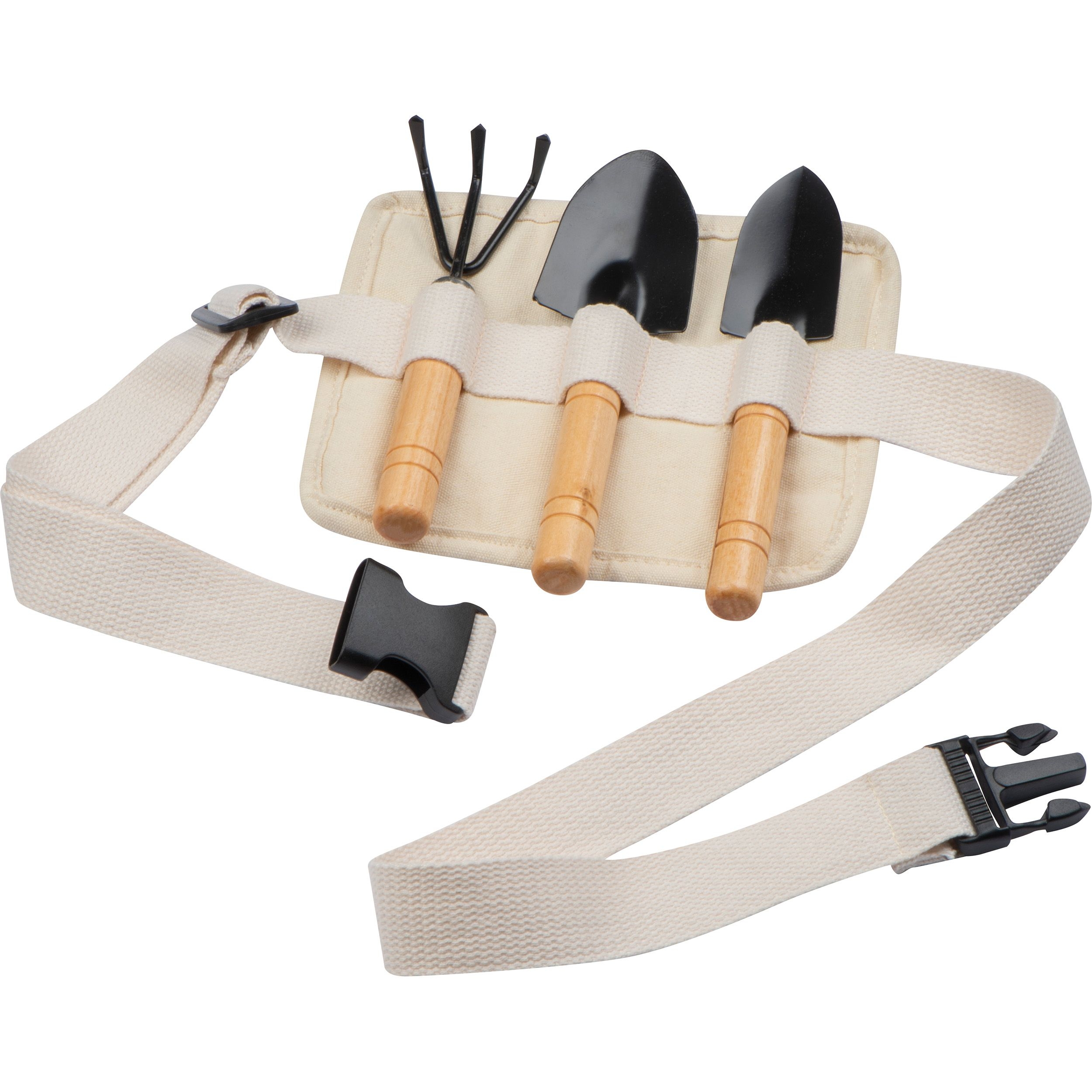 MA93245-13Gartengeraeteset in einem Guertel_ beige