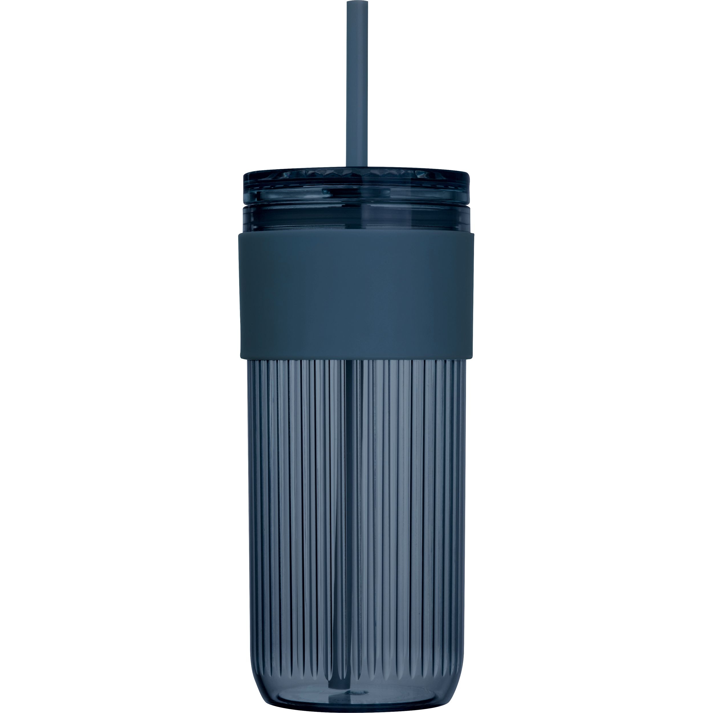 MA85529-44Becher mit Trinkhalm_ 660ml SOLEDAD_ dunkelblau