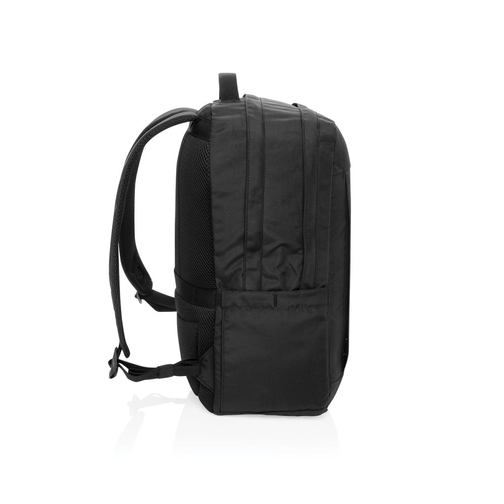 XDP763.48-01Swiss Peak Aware™ Edin 100% RPET 15_6_ Laptop Rucksack_ schwarz