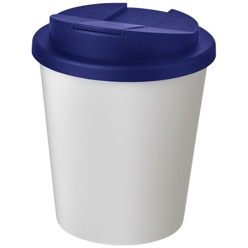 Americano® Espresso 250 ml Isolierbecher mit auslaufsicherem Schraubverschluss, weiß,blau