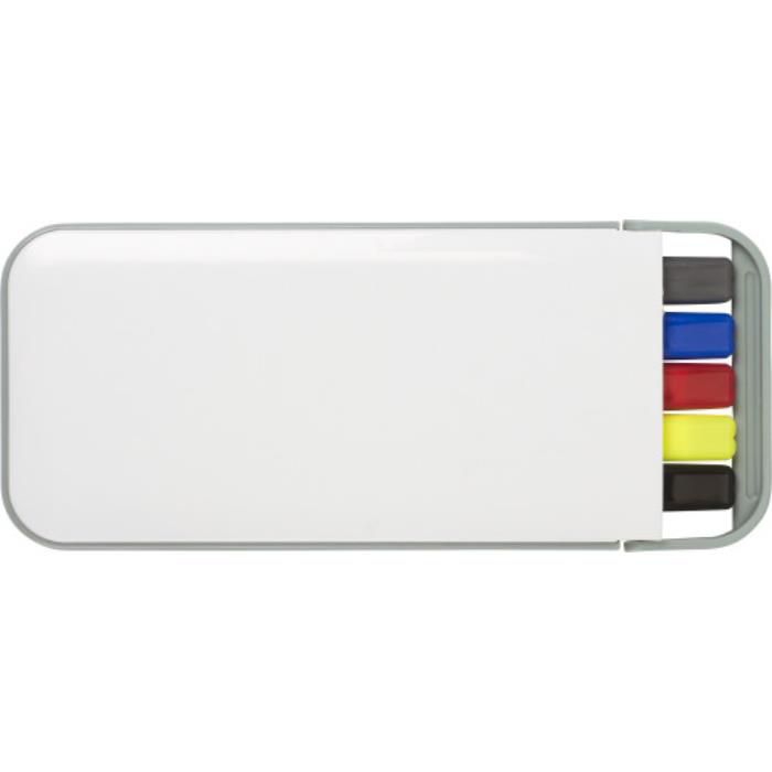 GI2425-02Schreibset aus Kunststoff Tulisa_ Weiss