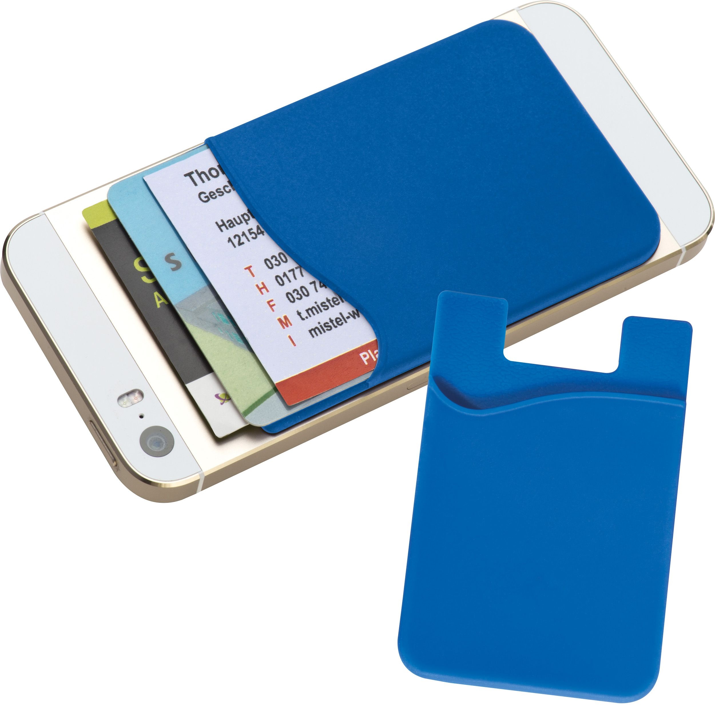 MA22864-04Kartenhalter fuer Smartphones zum Aufkleben _ blau