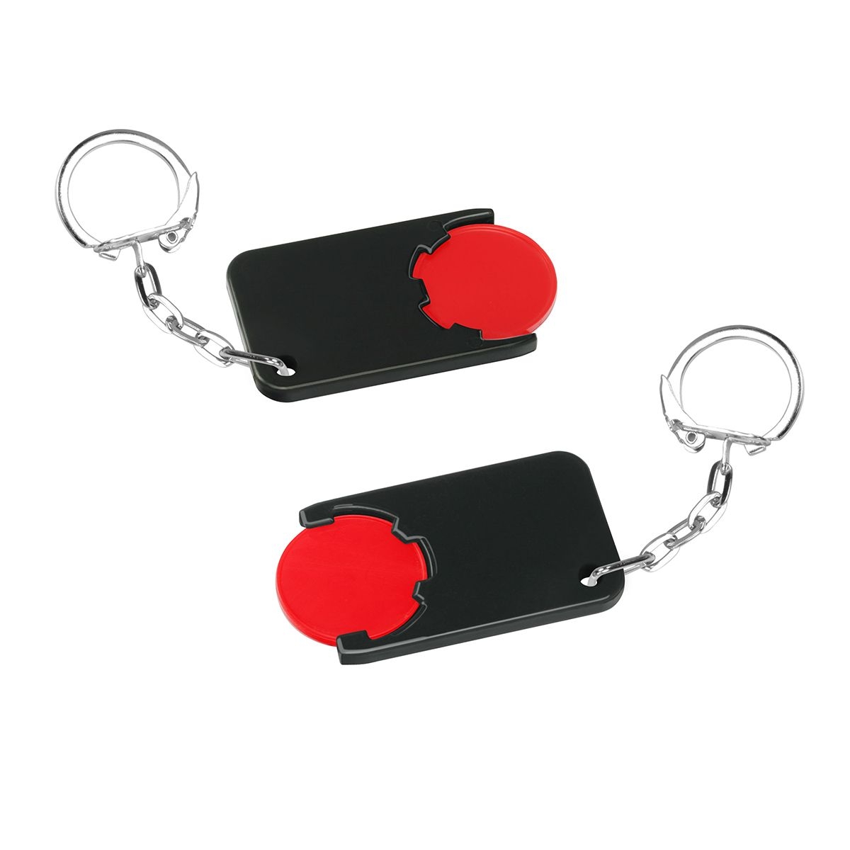 HE7454K-1-6Chiphalter mit 1€-Chip _Beta_ rot_ schwarz