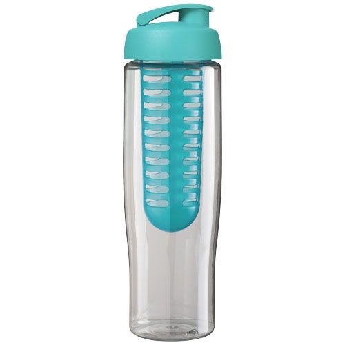 PF210041-5H2O Active® Tempo 700 ml Sportflasche mit Klappdeckel und Infusor_ transparent_aquablau