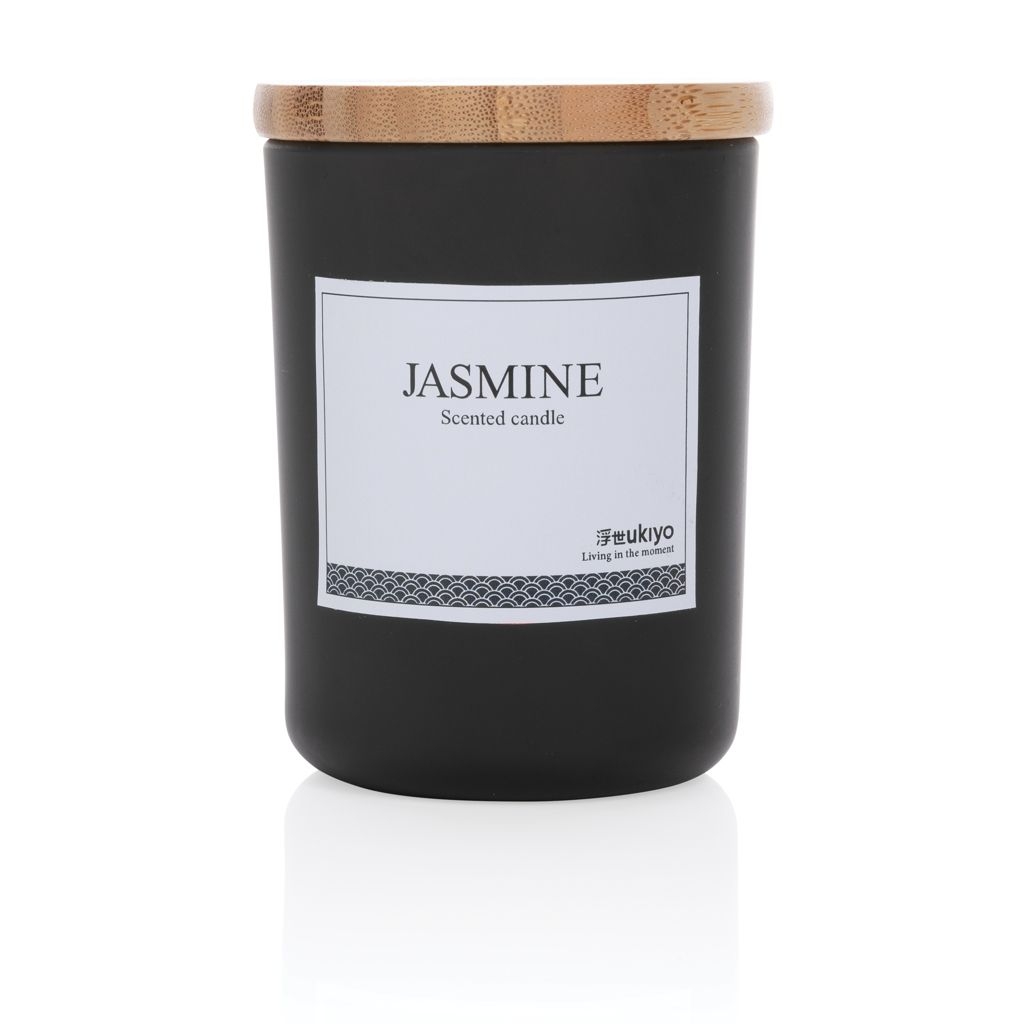 XDP262.94-1Ukiyo Deluxe parfuemierte Kerze mit Bambusdeckel_ schwarz