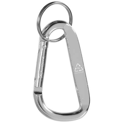 PF104572-4Timor RCS Karabiner Schluesselanhaenger aus recyceltem Aluminium _ silber