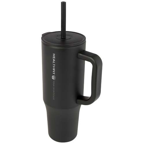 PF100867-7Brady 900 ml RCS-zertifizierter Isolierbecher mit Silikon Trinkhalm_ schwarz