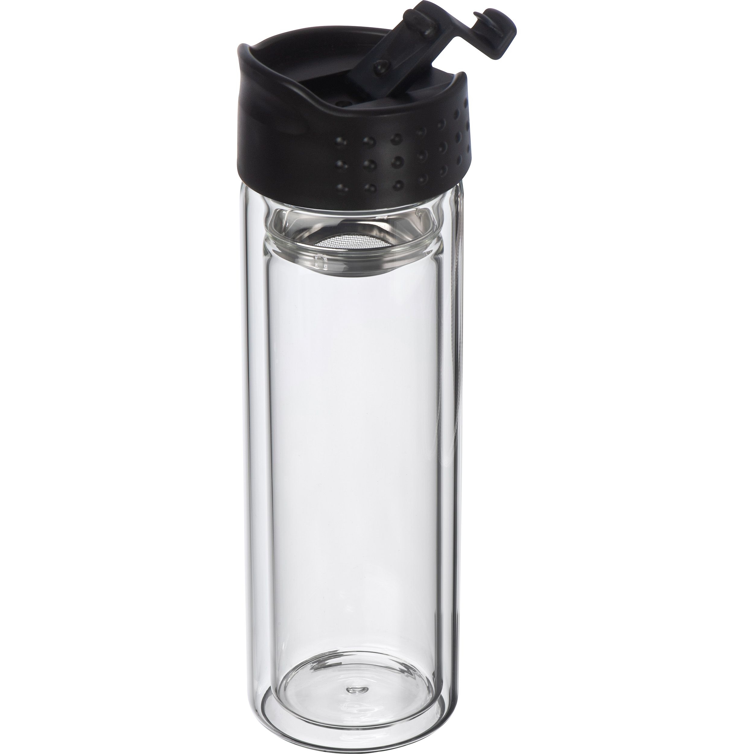 MA62879Borosilikat Glasflasche mit Teesieb_ 400 ml