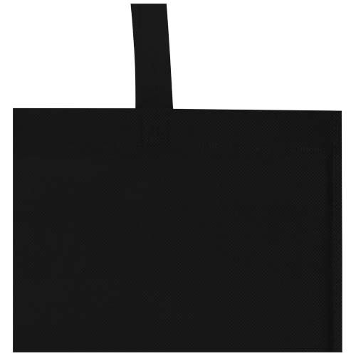 PF130105-6EcoSeal GRS-recycelte Nonwoven Kongress Tragetasche 6 L_ schwarz