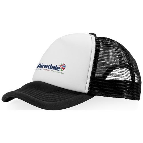 PF111069-1Trucker Kappe mit 5 Segmenten_ schwarz_weiss