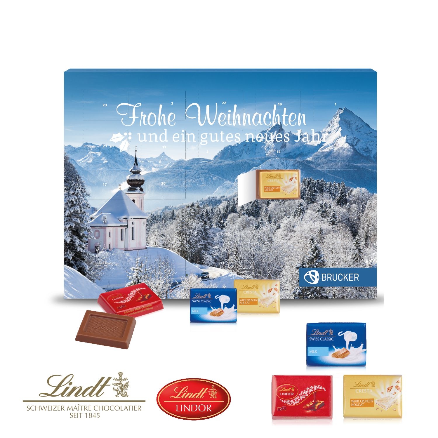 CD95376-02Wand-Adventskalender _Lindt Exklusiv_ Individuelles Motiv