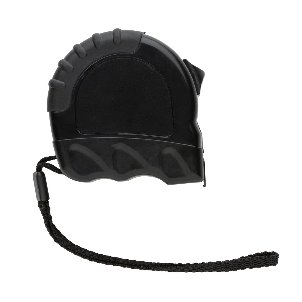 XDP112.11-15m_19mm Massband aus RCS recyceltem Kunststoff_ schwarz