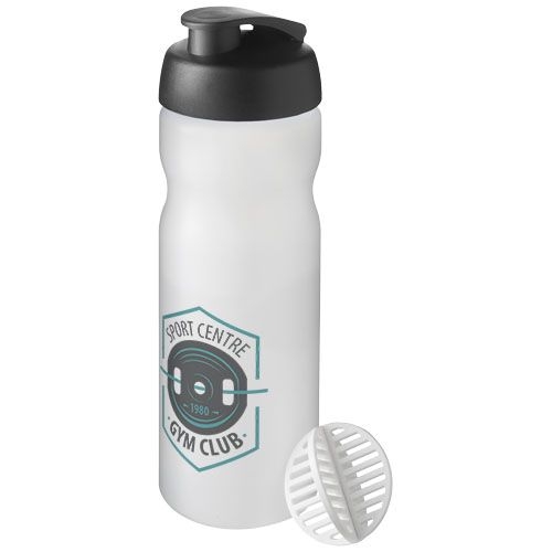 PF210703-9Baseline Plus 650 ml Shakerflasche_ schwarz_klar mattiert