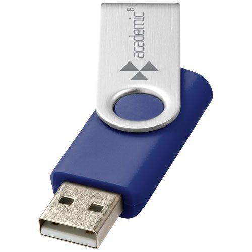 PF123504-3Rotate-Basic 2 GB USB-Stick_ blau_silber_ 2 GB