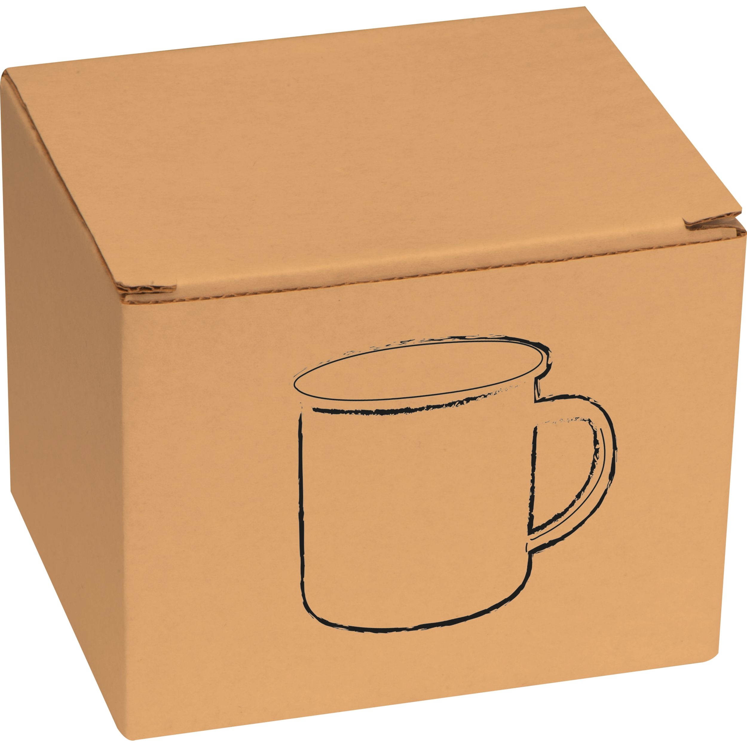MA83704-06Sublimations Emaille Tasse _ weiss