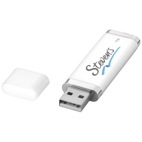 Flat 4 GB USB-Stick, weiß, 4 GB