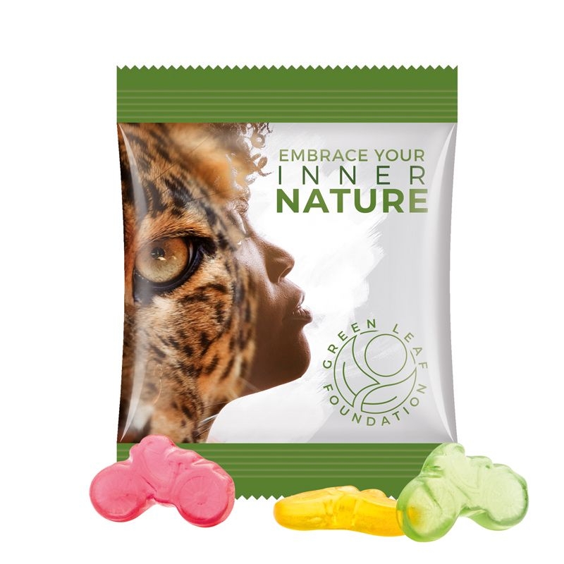 JG10061-17Minituete 10 g Trolli Fruchtgummi Standardformen_ Fahrrad_ weisse Folie