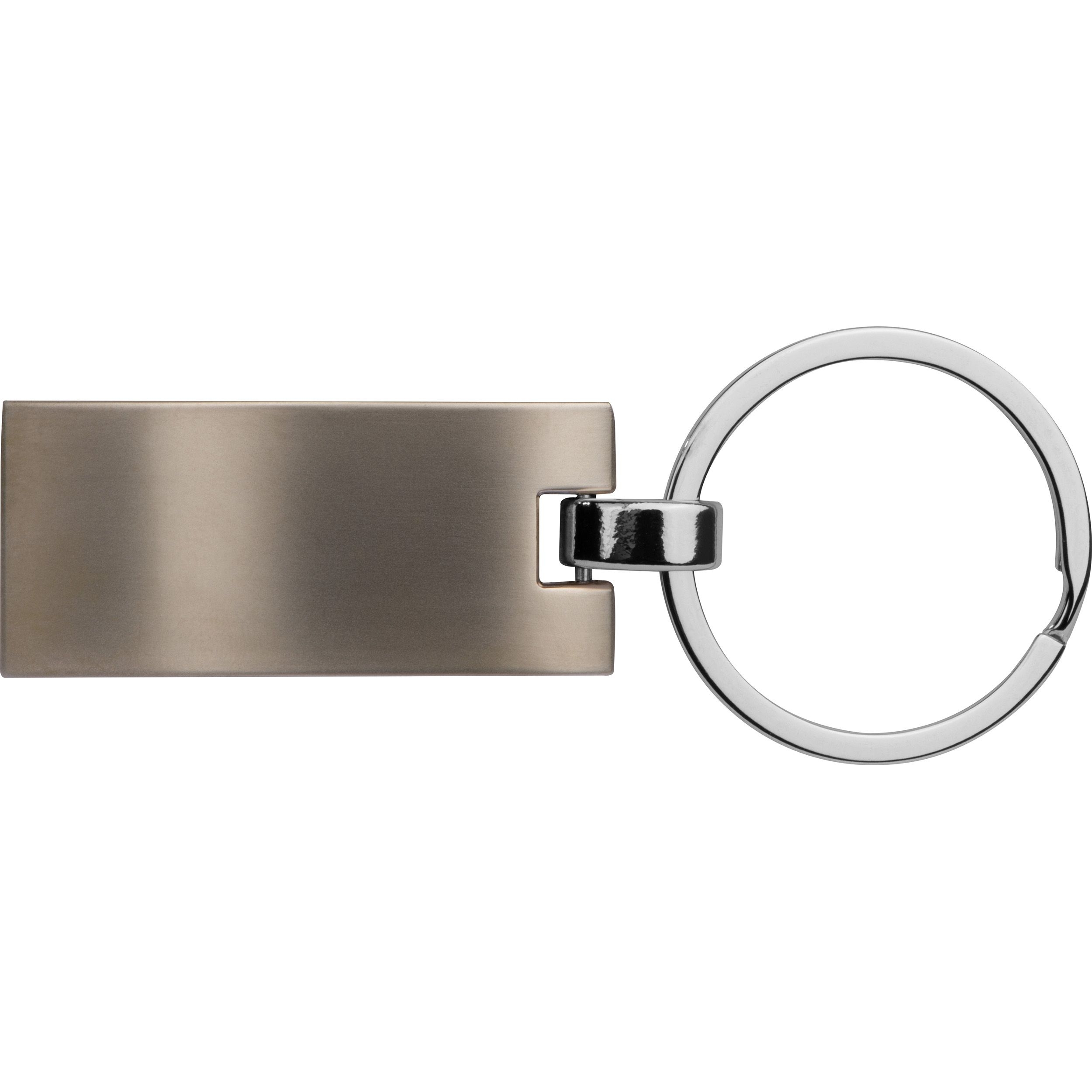 MA92270-07Metall Schluesselanhaenger_ rechteckig mit gewellter Rueckseite_ silbergrau
