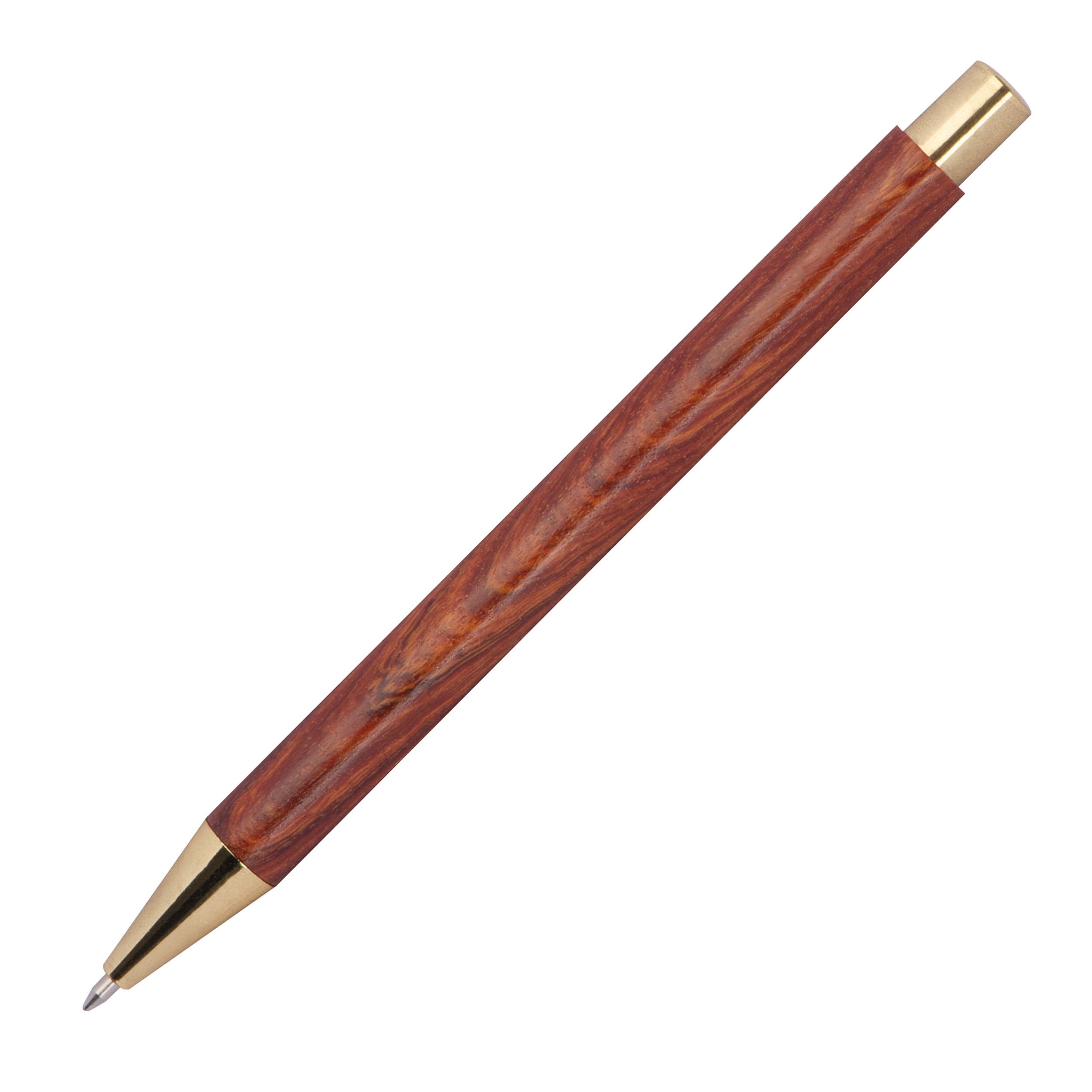 MA12190-01Holzkugelschreiber mit goldenen Applikationen_ braun
