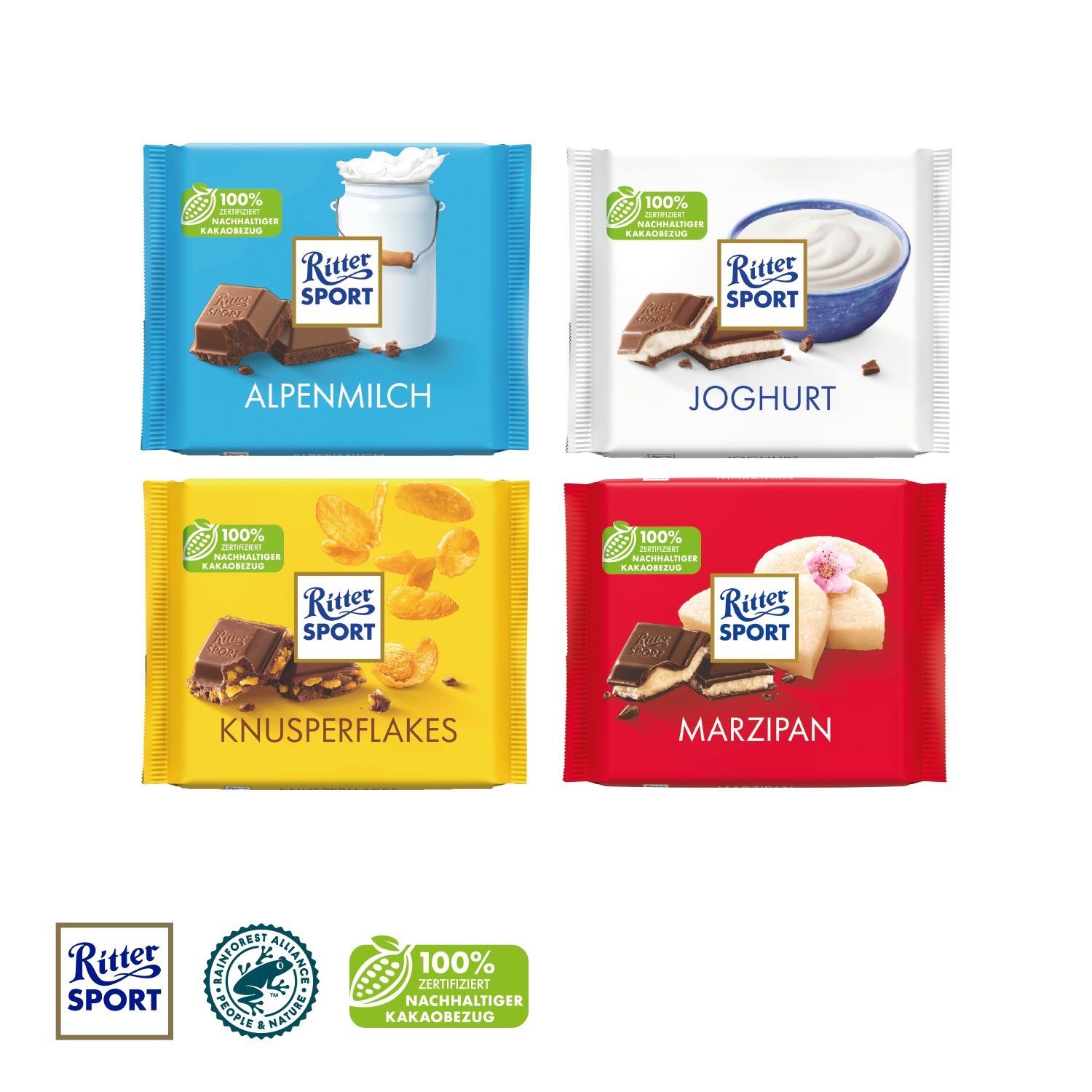 CD91296-02Ritter SPORT mit Werbebanderole_ Ritter SPORT 100g_ Joghurt