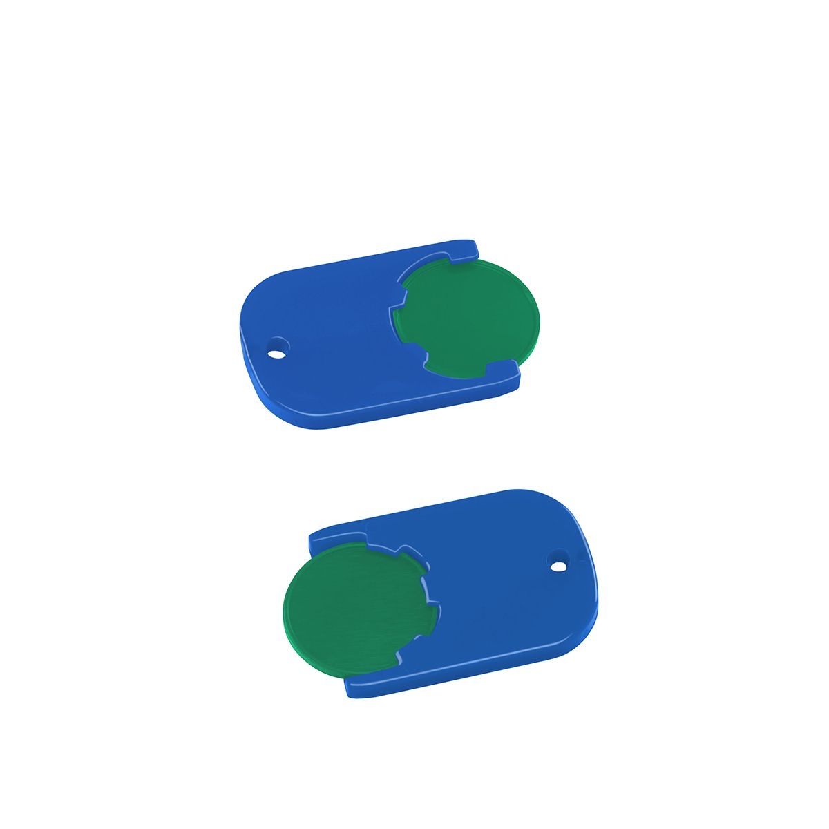 HE7555-2-3Chiphalter mit 1€-Chip _Gamma_ gruen_ blau