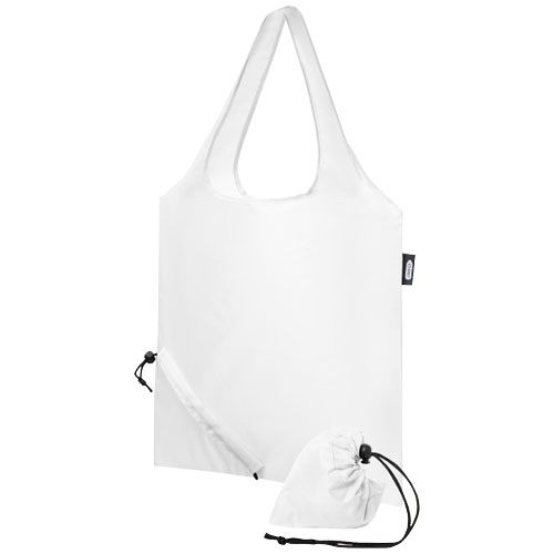 PF120541-1Sabia faltbare RPET Tragetasche 7L_ weiss