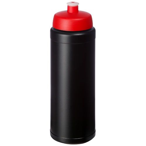 Baseline® Plus grip 750 ml Sportflasche mit Sportdeckel, schwarz,rot