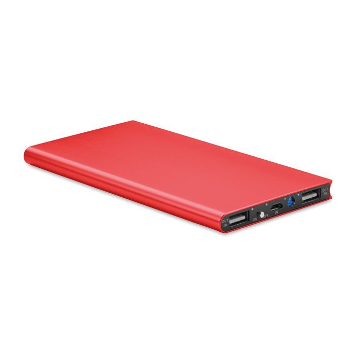 MO8839-05Powerflat8 Powerbank 8000 mAh_ Rot MO8839-05Powerflat8 Powerbank 8000 mAh_ Rot
