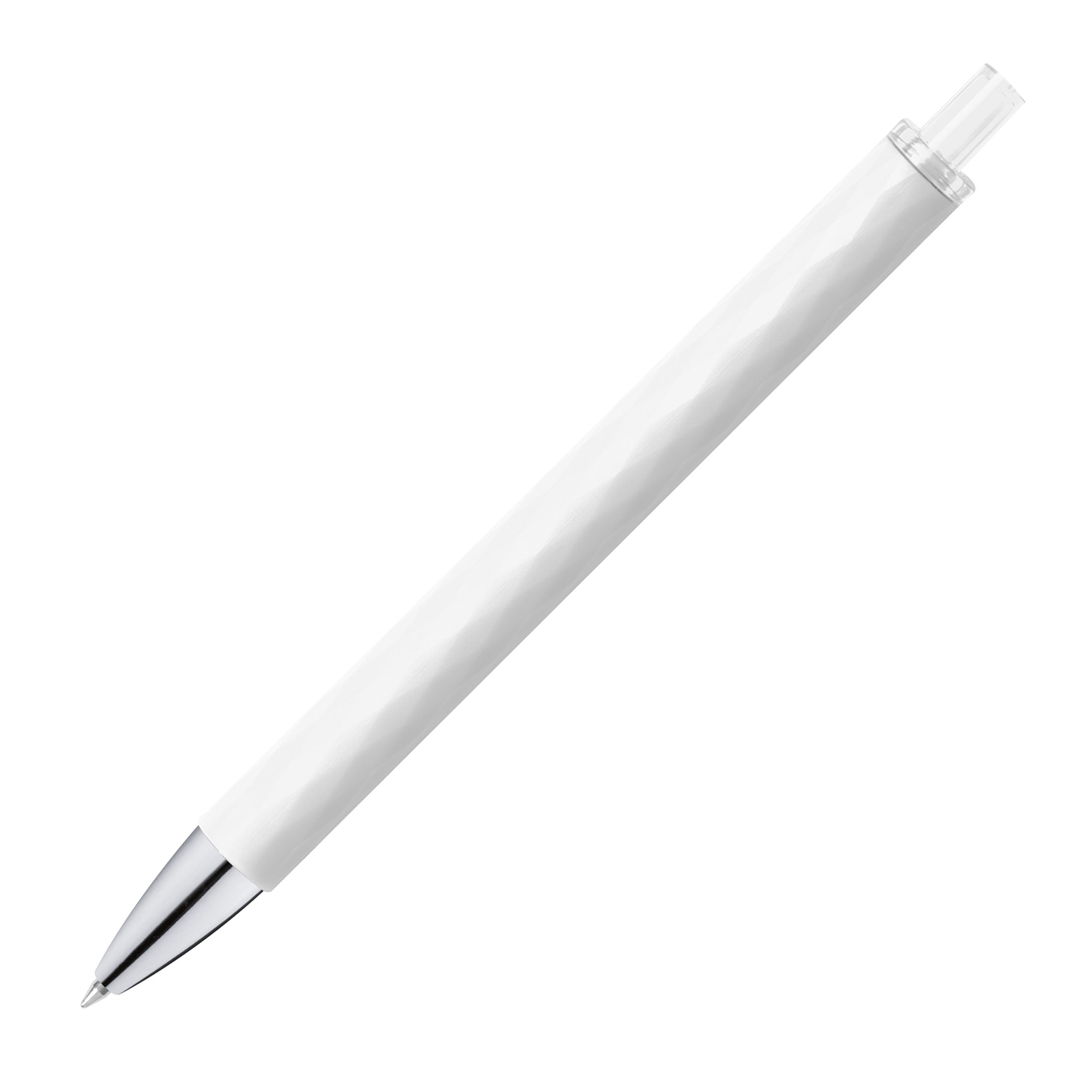 MA10694-06Kugelschreiber mit gemustertem Schaft_ weiss